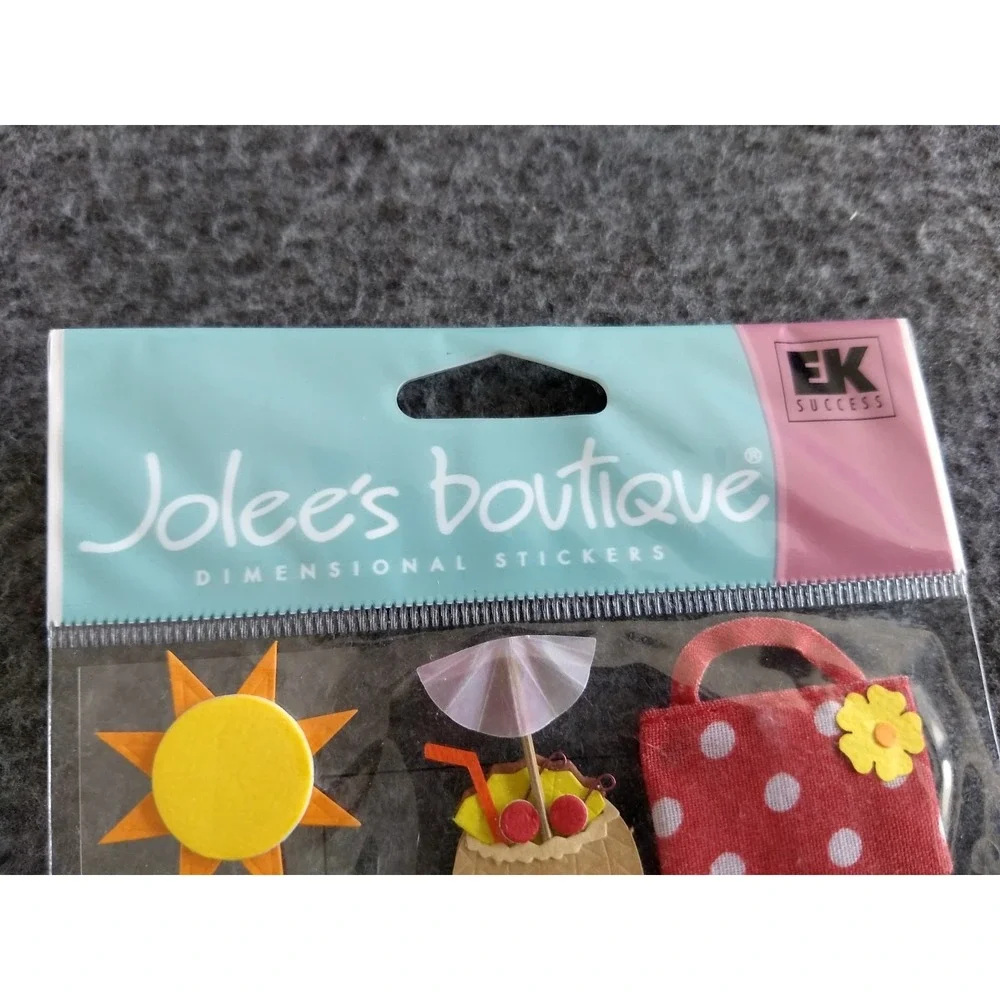 Jolee's Boutique Scrapbooking Dimensional Stickers‎ Beach & Shore Lot of 3 NEW